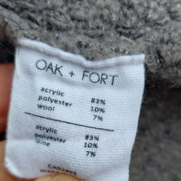 𝅺Oak + Fort Wool Blend Cardigan - Picture 5 of 5
